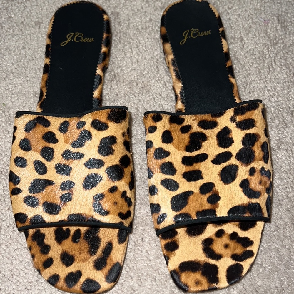 J. Crew Leopard Sandals